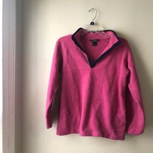 LL Bean VINTAGE Pink Quarter Snap